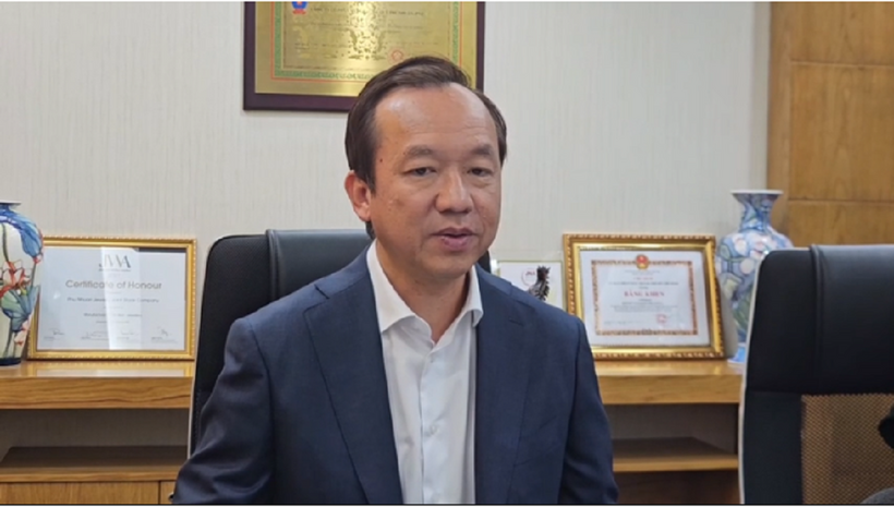 Tổng giám đốc PNJ lần đầu lên tiếng sau biến cố kim cương. Ảnh cắt từ video của &nbsp;Thái Phương/ Theo Dân trí.