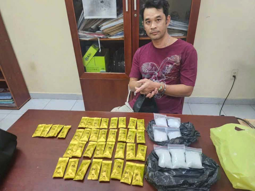 Lê Quốc Duy, nghi can cung cấp pod chill từ Campuchia về TP.HCM. (Ảnh: Công an TP.HCM)