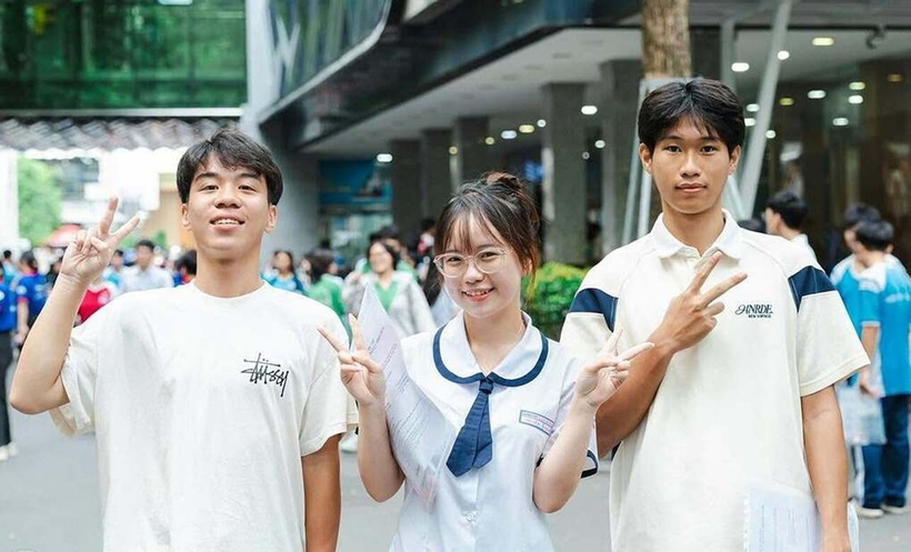 Thí sinh dự thi đánh giá năng lực tại trường Đại học Công thương TP.HCM ngày 24/5. Ảnh: HUIT/VnExpress