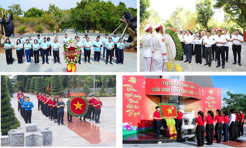 Các đơn vị trong hệ thống Agribank dâng hương tưởng niệm, tri ân Anh hùng liệt sĩ