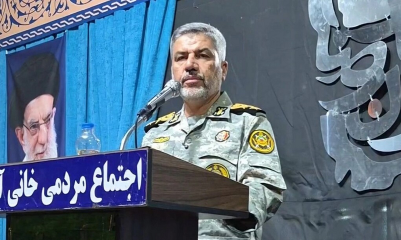 Tướng Mohammad Akraminia phát biểu tại Tehran, Iran hôm 14/7. Ảnh:&nbsp;IRNA