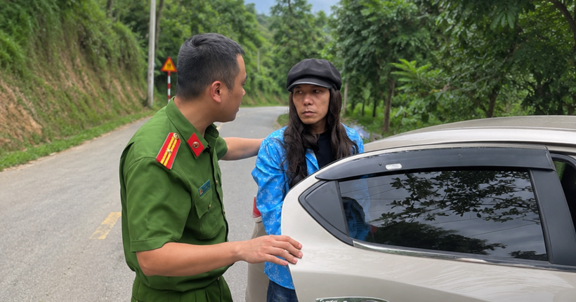 Trần Văn Tam thời điểm bị bắt giữ.&nbsp; (Ảnh: Công an Lào Cai)