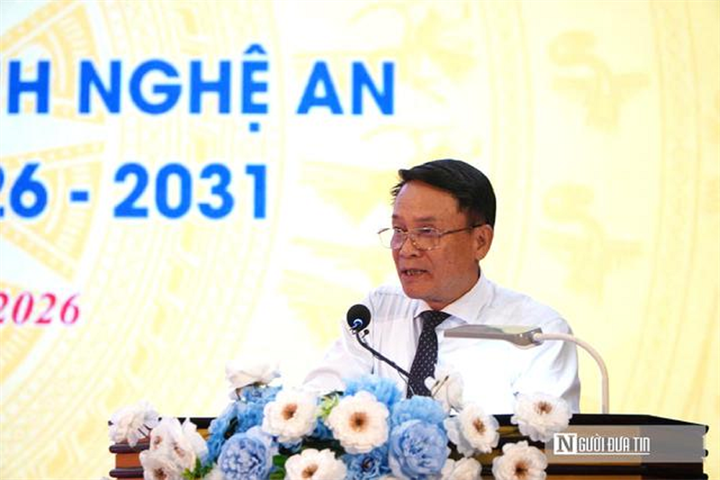 Ông Nguyễn Đức Lợi, nguyên Ủy viên Trung ương Đảng, Phó Chủ tịch Thường trực Hội Nhà báo Việt Nam phát biểu tại đại hội.