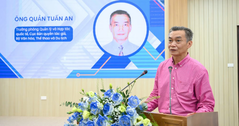 Ông Quản Tuấn An, Cục Bản quyền tác giả, Bộ Văn hóa, Thể thao và Du lịch. (Ảnh: Báo Nhân dân)