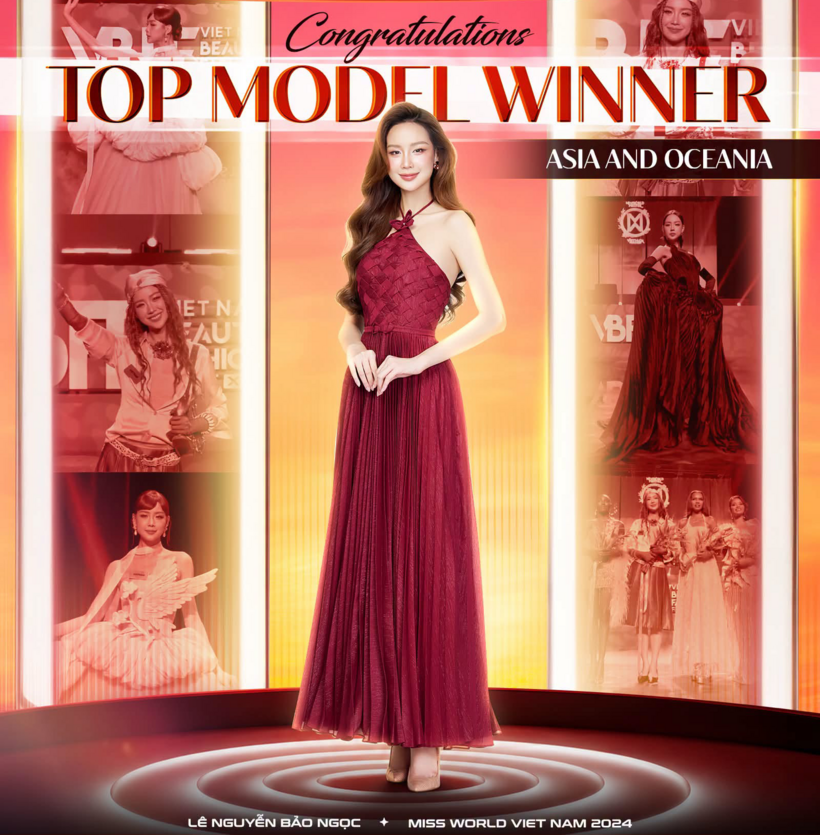 Bảo Ngọc vào thẳng Top 40 sau chiến thắng ở phần thi Top Model khu vực châu Á - Thái Bình Dương. Ảnh: BTC