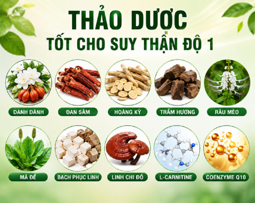 Thảo dược tốt cho người mắc suy thận độ 1