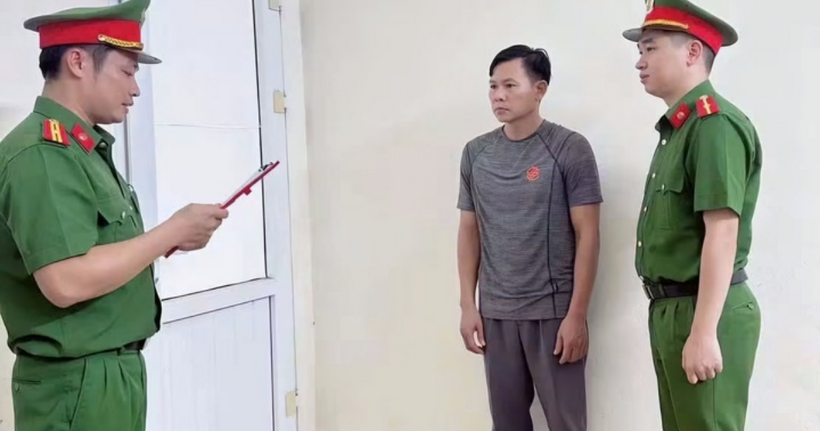 Lâm Đình Dưỡng bị Cơ quan CSĐT Công an tỉnh Ninh Bình tạm giữ hình sự để điều tra vụ nam sinh 16 tuổi bị hành hung tại phòng tập gym. (Ảnh: Công an xã Quý Nhất)