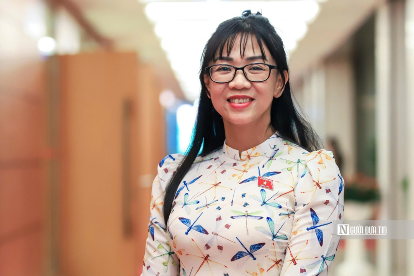 ĐBQH Trịnh Thị Tú Anh - Đoàn ĐBQH tỉnh Lâm Đồng (Ảnh: Hữu Thắng)