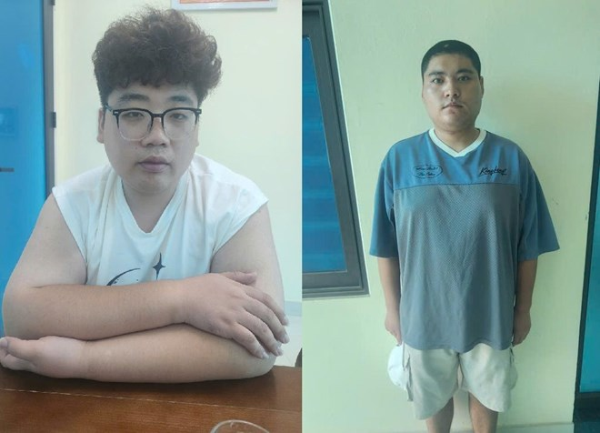 ZHU JUN (bên trái) và ZHU YUHUI (bên phải). Ảnh: Công an tỉnh Hưng Yên