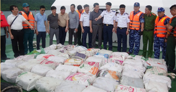 Số lượng ma túy khủng bị lực lượng chức năng thu giữ trong chuyên án. (Ảnh: C04)