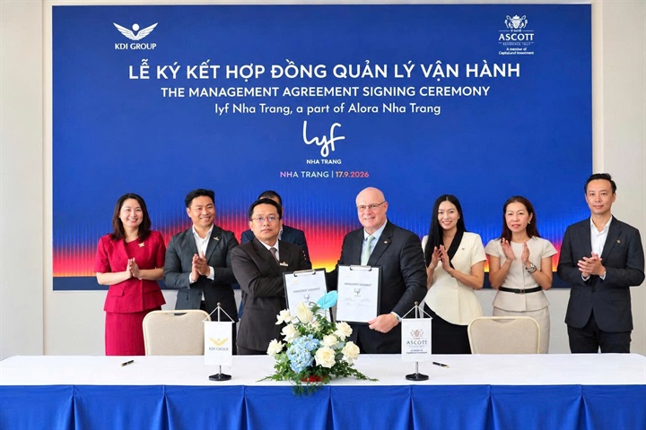 Đại diện KDI Group và The Ascott Limited ký kết hợp tác (nguồn: KDI Group)