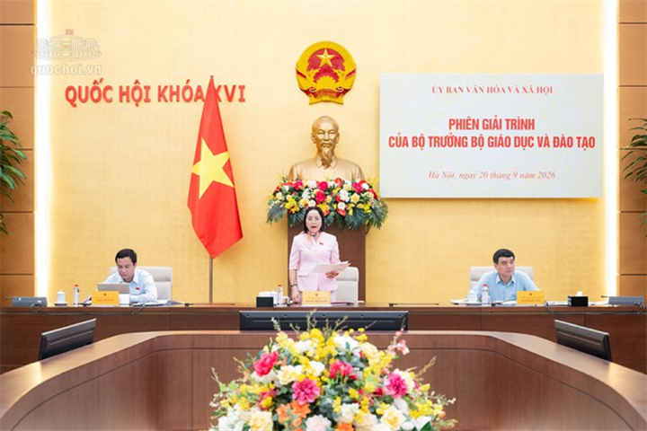 Quang cảnh phiên giải trình (Ảnh: Media Quốc hội).