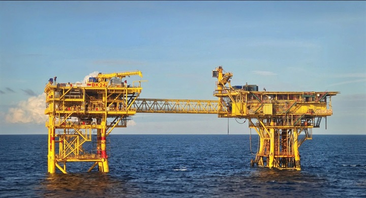 Giàn đầu giếng BK24 thuộc Vietsovpetro. Nguồn ảnh PETROVIETNAM