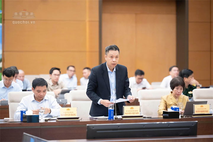 Thứ trưởng Bộ Công Thương Nguyễn Việt Sơn (Ảnh: Media Quốc hội).