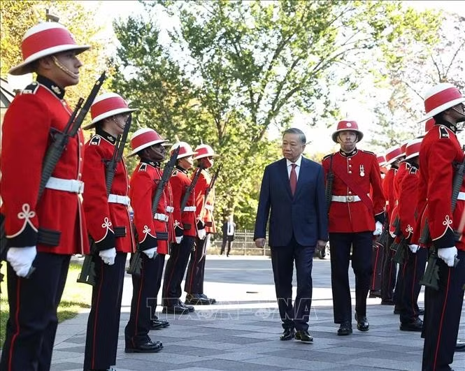 Lễ đón Tổng Bí thư, Chủ tịch nước Tô Lâm thăm cấp Nhà nước Canada - 4