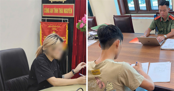 Cơ quan Công an làm việc với N.T.T.D và D.A.T.