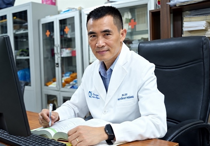 Bác sĩ Nguyễn Huy Hoàng, thành viên Hội Y học dưới nước và Oxy cao áp Việt Nam. Ảnh: BSCC