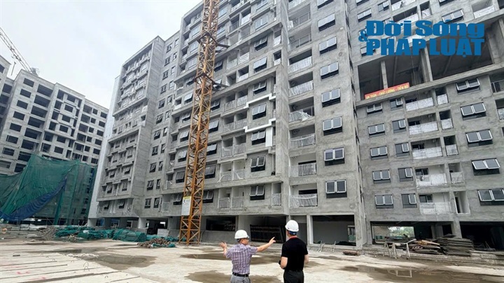 Một dự án nhà ở xã hội đang được triển khai tại TP Hà Nội, góp phần đáp ứng nhu cầu chỗ ở của người thu nhập thấp.