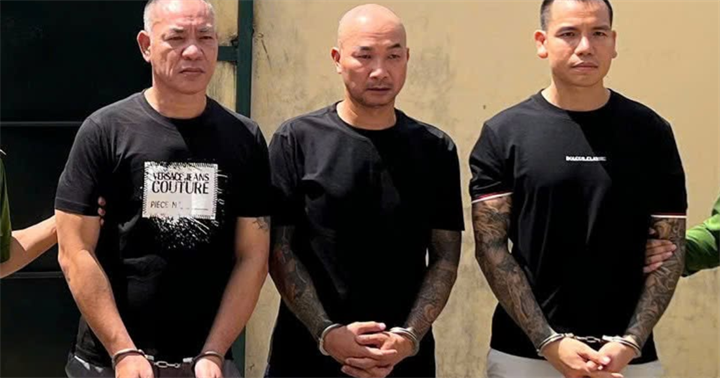 Các đối tượng (từ trái qua phải): Nguyễn Văn Dũng; Phạm Trung Kiên; Phạm Tiến Mạnh.