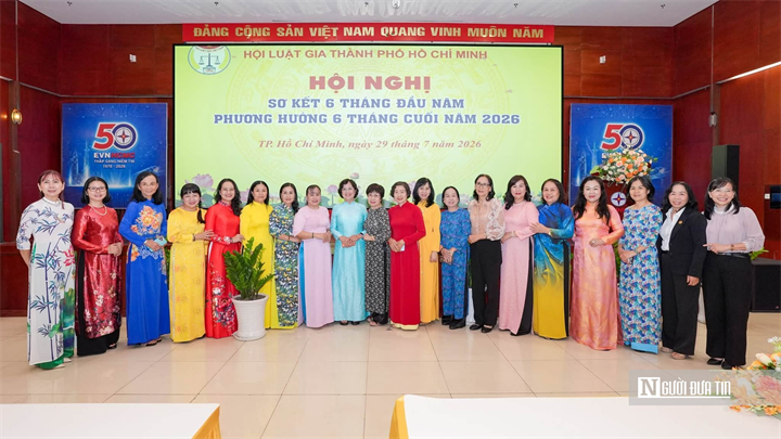 Các đại biểu tại Hội nghị Sơ kết 6 tháng đầu năm và Phương hướng 6 tháng cuối năm của Hội Luật gia Tp.HCM.