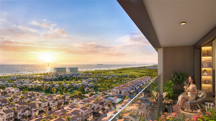 Căn hộ Dyhome dấu ấn riêng tại Beachtro Tower. Ảnh phối cảnh: Sun Property