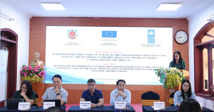 Cục Đăng ký giao dịch bảo đảm và Bồi thường nhà nước – Bộ Tư pháp tổ chức Lớp tập huấn hướng dẫn sử dụng Sổ tay pháp luật về bảo đảm thực hiện nghĩa vụ và đăng ký biện pháp bảo đảm.