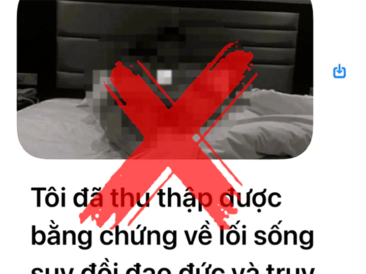 Một tin nhắn cắt ghép hình ảnh, video nhạy cảm để tống tiền.Ảnh: Công an tỉnh Thanh Hóa