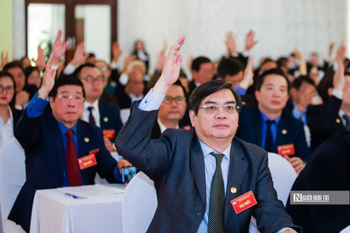 Quang cảnh Đại hội đại biểu toàn quốc Hội Luật gia Việt Nam lần thứ XIV (Ảnh: Hữu Thắng).