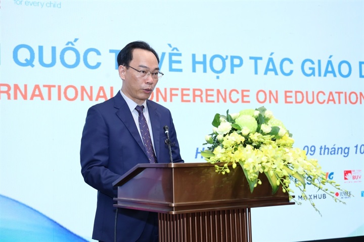 Bộ trưởng Bộ Giáo dục và Đào tạo Hoàng Minh Sơn. Ảnh: MOET