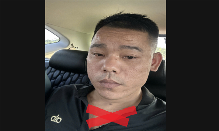 Đối tượng Nguyễn Trọng Hậu. Ảnh Công an thành phố Hải Phòng.