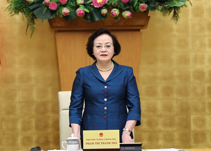 Phó Thủ tướng nhấn mạnh yêu cầu lấy nhân dân làm chủ thể, bảo đảm mọi người dân đều được tham gia, sáng tạo và thụ hưởng văn hóa - Ảnh: chinhphu.vn/Thu Giang