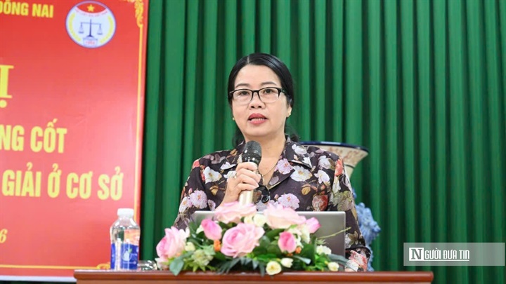 Bà Lưu Thị Hà, Phó Chủ tịch Ủy ban MTTQ Việt Nam Tp.Đồng Nai.