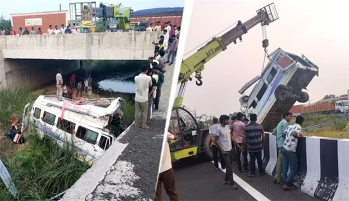 Hiện trường vụ tai nạn thương tâm. Ảnh: India Today