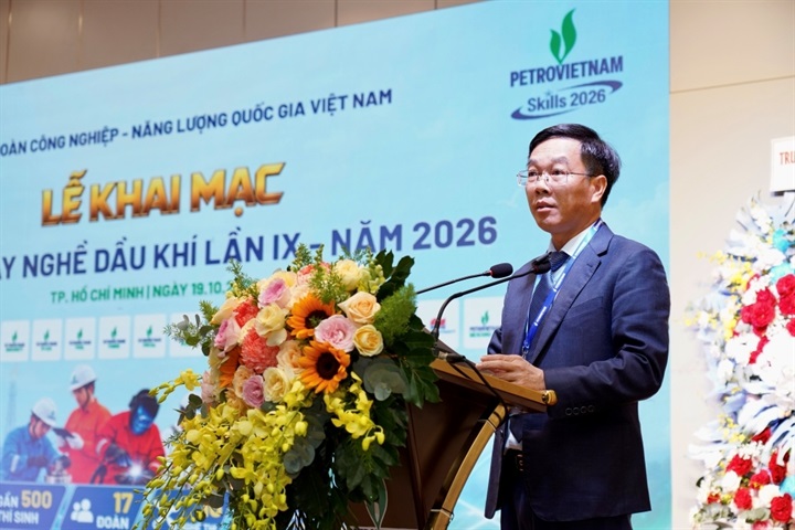 Ông Ngô Xuân Hưng - Hiệu Trưởng PVCollege, Phó Trưởng Ban thường trực Hội thi. Nguồn ảnh PETROVIETNAM