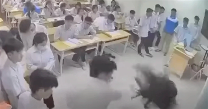 Hình ảnh về vụ việc. (Ảnh: Cắt từ clip)