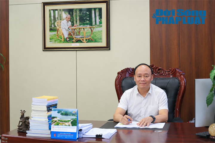Ông Nguyễn Tùng Phong, Cục trưởng Cục Quản lý và Xây dựng công trình thủy lợi, Bộ Nông nghiệp và Môi trường. Ảnh: Khánh Phương