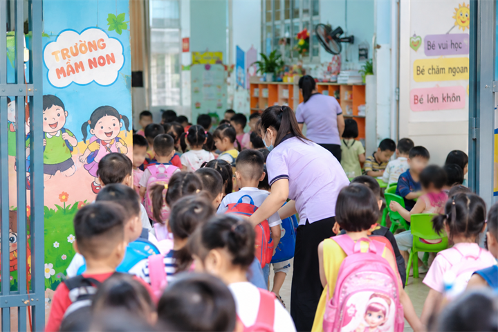 Nhiều cơ sở mầm non độc lập ở TP.HCM có trên 100 trẻ, vượt xa mức quy định cho phép. Ảnh minh họa: Dân trí