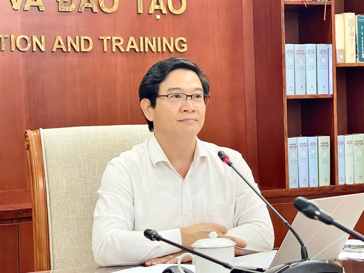 Vụ trưởng Vụ Giáo dục phổ thông (Bộ GD&ĐT) Thái Văn Tài. Ảnh: MOET