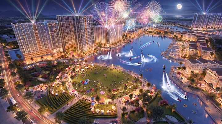 Festival Island thuộc Charmora City là tâm điểm kinh tế đêm giải bài toán giữ chân du khách.
