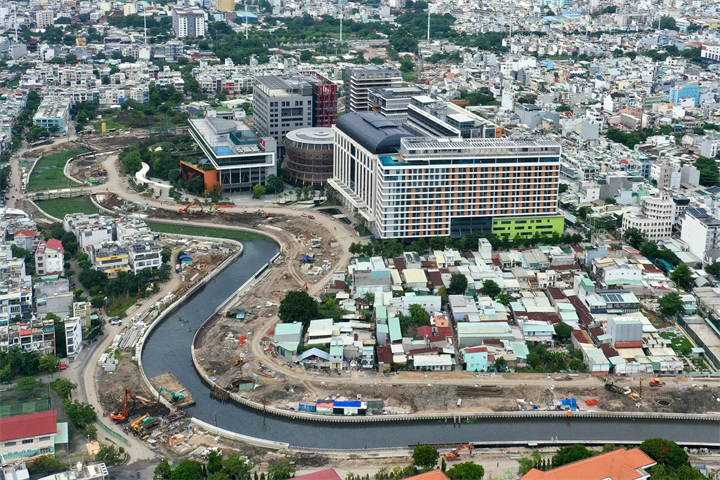 Dự án Cải tạo rạch Xuyên Tâm được người dân kỳ vọng góp phần cải tạo môi trường sống và thay đổi diện mạo của TP.Hồ Chí Minh. (Ảnh: Công thông tin điện tử TP.Hồ Chí Minh)