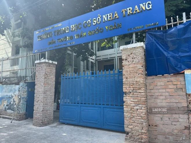Điểm trường Trần Quốc Toản thuộc Trường THCS Nha Trang. Ảnh: Hữu Long/Lao động