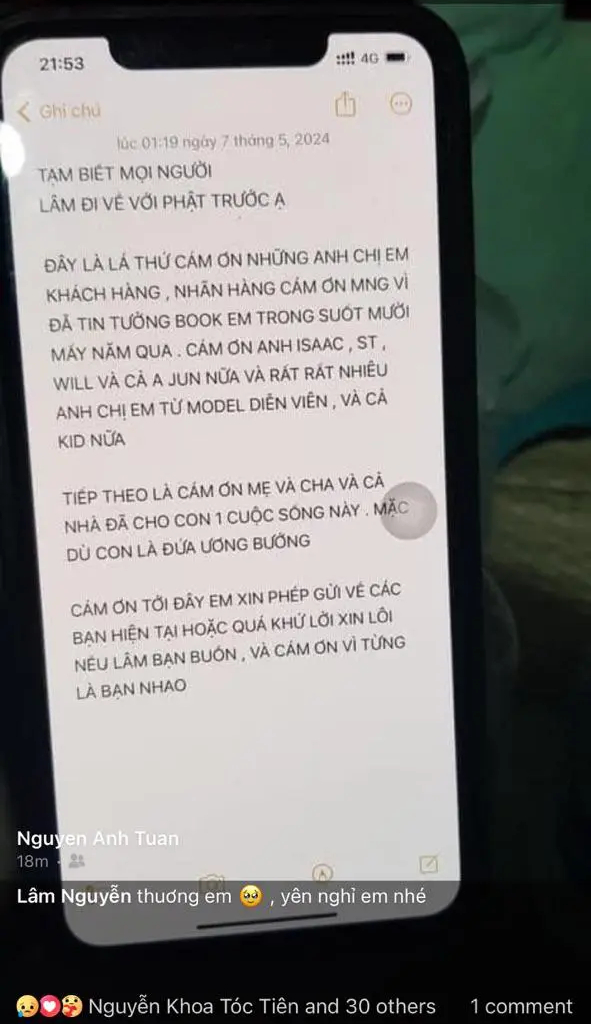 Lâm Nguyễn (Người ấy là ai) đột ngột qua đời ở tuổi 31, Jun Phạm - Will và dàn sao bàng hoàng thương tiếc - Ảnh 3. Lâm Nguyễn (Người ấy là ai) đột ngột qua đời ở tuổi 31, Jun Phạm - Will và dàn sao bàng hoàng thương tiếc - Ảnh 3.