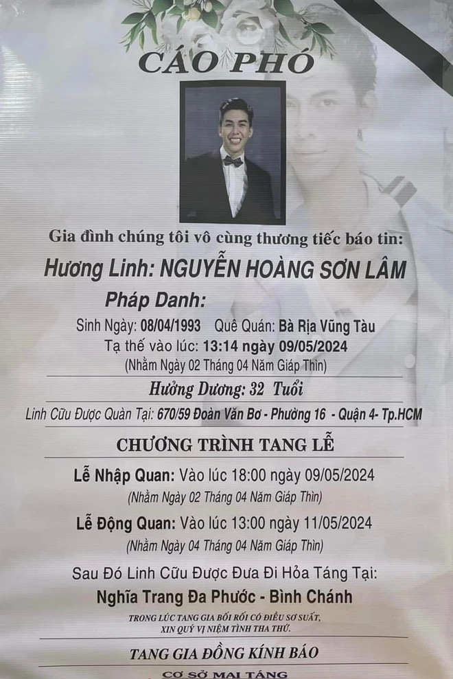 Người nhà nghẹn ngào thông báo lễ tang của Lâm Nguyễn (Người ấy là ai), tiết lộ tâm nguyện không thành - Ảnh 4. Người nhà nghẹn ngào thông báo lễ tang của Lâm Nguyễn (Người ấy là ai), tiết lộ tâm nguyện không thành - Ảnh 4.