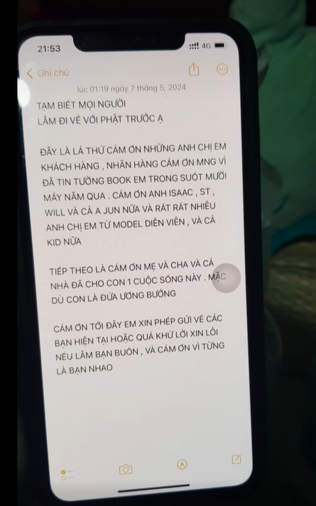 Hé lộ nội dung tâm thư Lâm Nguyễn (Người Ấy Là Ai) viết 2 ngày trước khi qua đời, dòng cuối cùng gây xúc động - Ảnh 2.