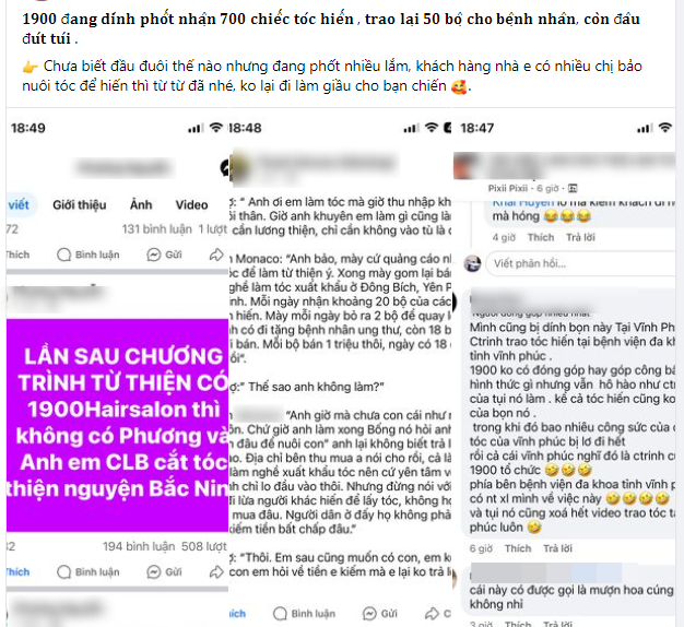 Các bên lên tiếng vụ salon tóc bị tố ăn chặn tóc hiến tặng bệnh nhân ung thư: Khác xa đồn đoán trên mạng! - Ảnh 1. Các bên lên tiếng vụ salon tóc bị tố ăn chặn tóc hiến tặng bệnh nhân ung thư: Khác xa đồn đoán trên mạng! - Ảnh 1.