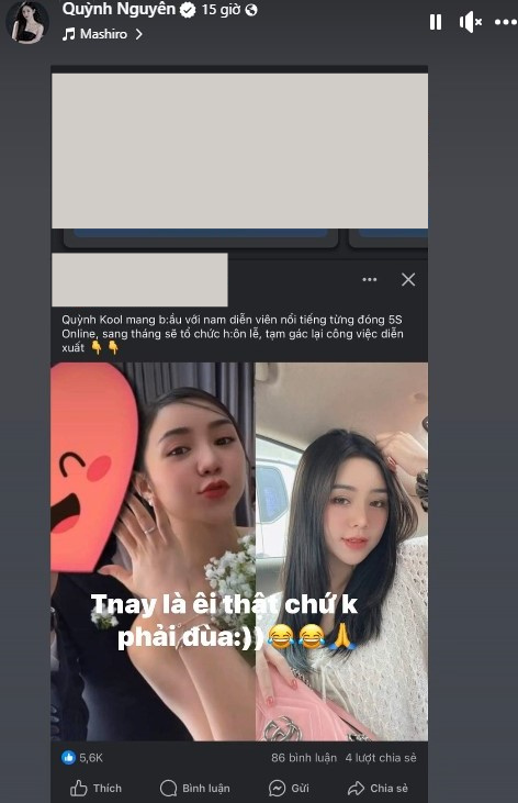 Rộ tin Quỳnh Kool mang thai với B Trần và chuẩn bị kết hôn, chính chủ có phản ứng gây chú ý - Ảnh 2. Rộ tin Quỳnh Kool mang thai với B Trần và chuẩn bị kết hôn, chính chủ có phản ứng gây chú ý - Ảnh 2.