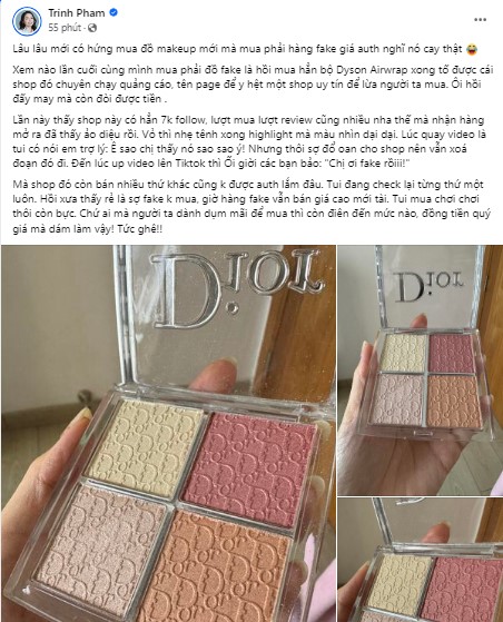 Beauty blogger hơn triệu follower cũng dính kiếp nạn mua nhầm hàng fake, shop bị phốt vẫn quyết chối đây đẩy! - Ảnh 1. Beauty blogger hơn triệu follower cũng dính kiếp nạn mua nhầm hàng fake, shop bị phốt vẫn quyết chối đây đẩy! - Ảnh 1.