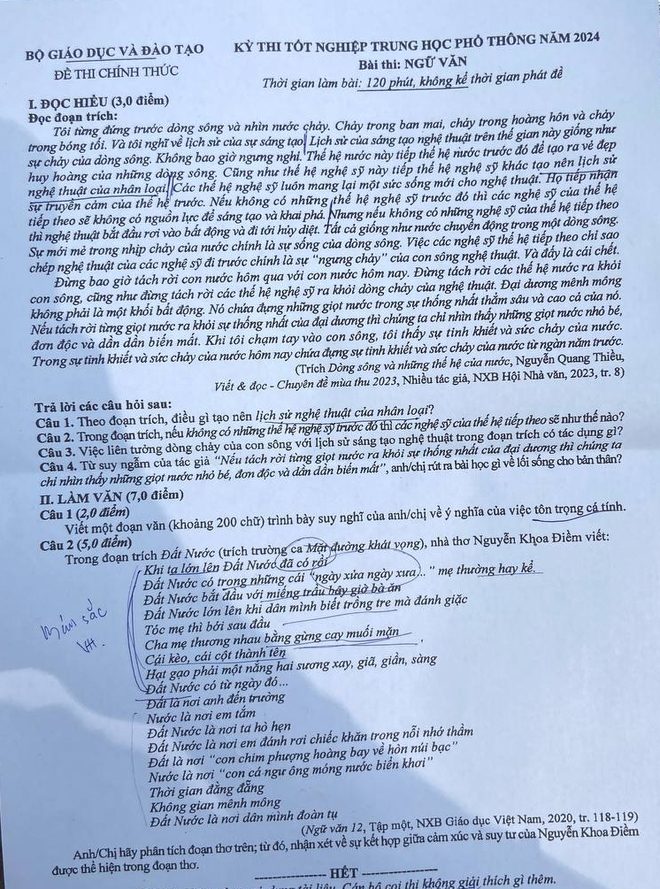 Đề Văn THPT vào bài Đất Nước: Đen Vâu và Phương Mỹ Chi là 2 nhân vật mà sĩ tử luôn tin tưởng! - Ảnh 1. Đề Văn THPT vào bài Đất Nước: Đen Vâu và Phương Mỹ Chi là 2 nhân vật mà sĩ tử luôn tin tưởng! - Ảnh 1.