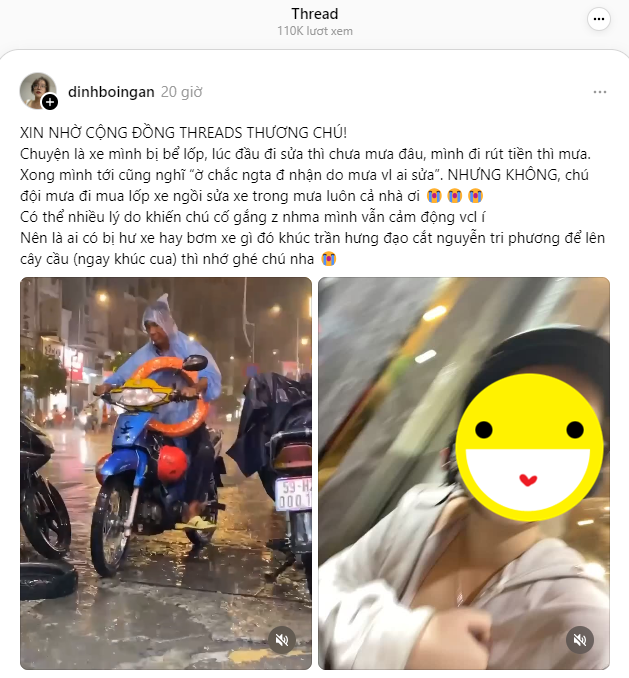 Ông bụt sửa xe và bé cún đang viral khắp cõi mạng: Bất chấp mưa gió, 1-2h sáng vẫn giải cứu hội gặp kiếp nạn - Ảnh 1.