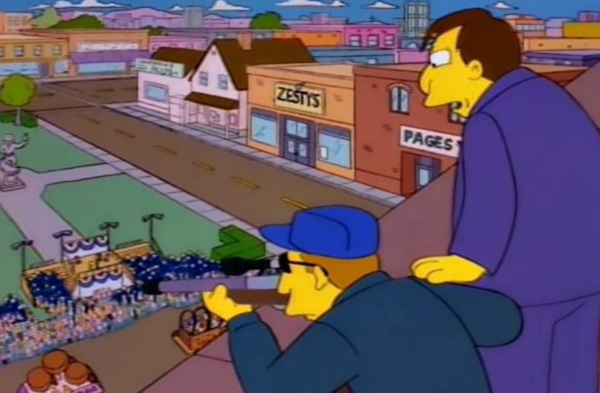 Vụ ông Trump bị ám sát: Tập phim The Simpsons bị ngừng chiếu, nguyên nhân đến từ một cảnh phim - Ảnh 2. Vụ ông Trump bị ám sát: Tập phim The Simpsons bị ngừng chiếu, nguyên nhân đến từ một cảnh phim - Ảnh 2.